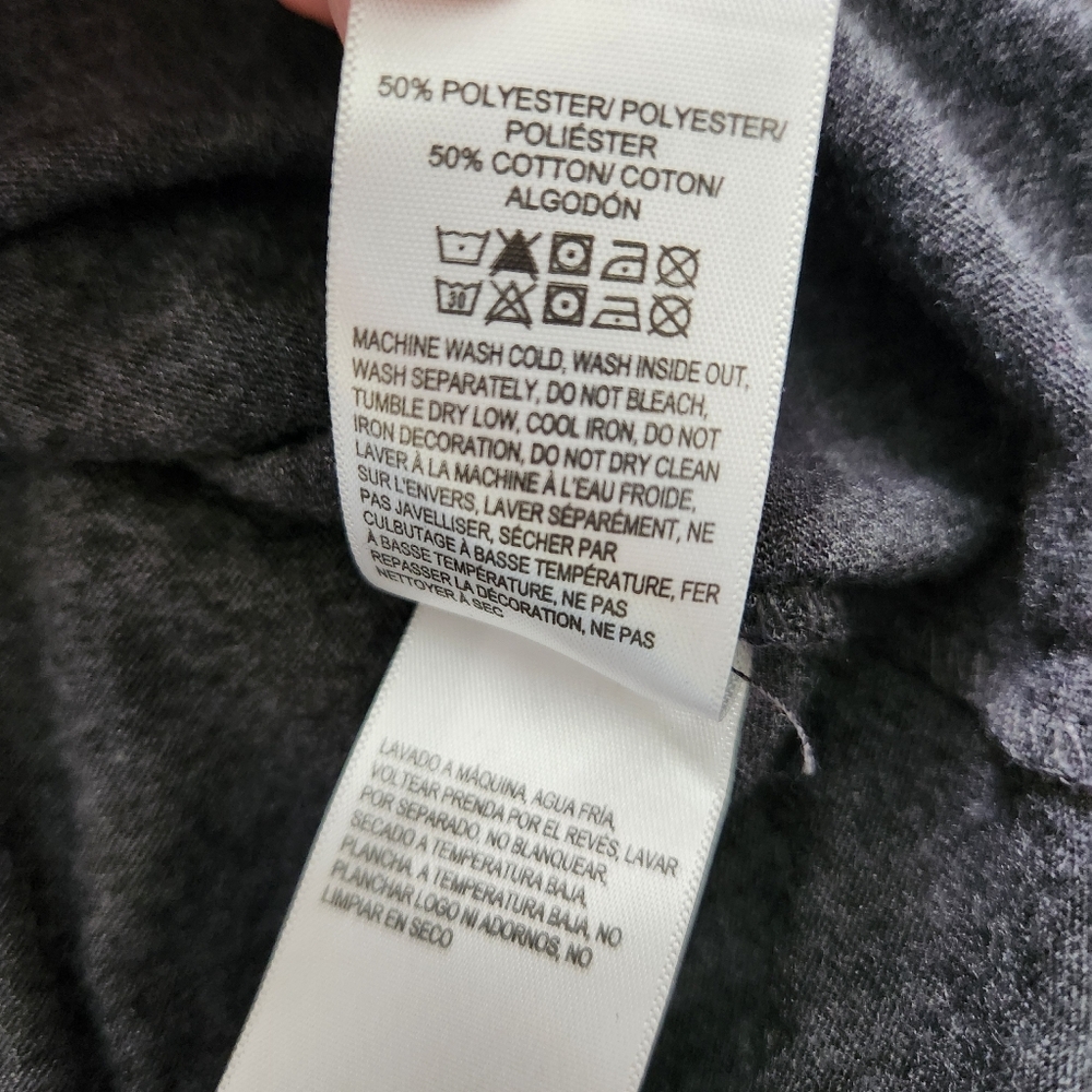 Lucky Brand "Love Our Planet", "Be Kind" Soft Gray Tee T-shirt, Size Small - Picture 5 of 7
